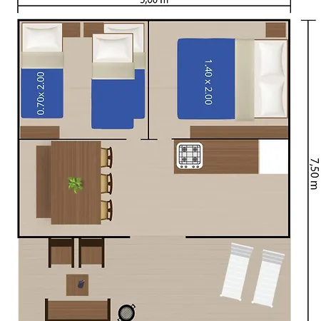 Semesterpark Easyatent Safari Tent Bijela Uvala